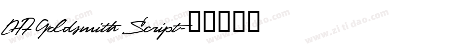 LHF Goldsmith Script字体转换